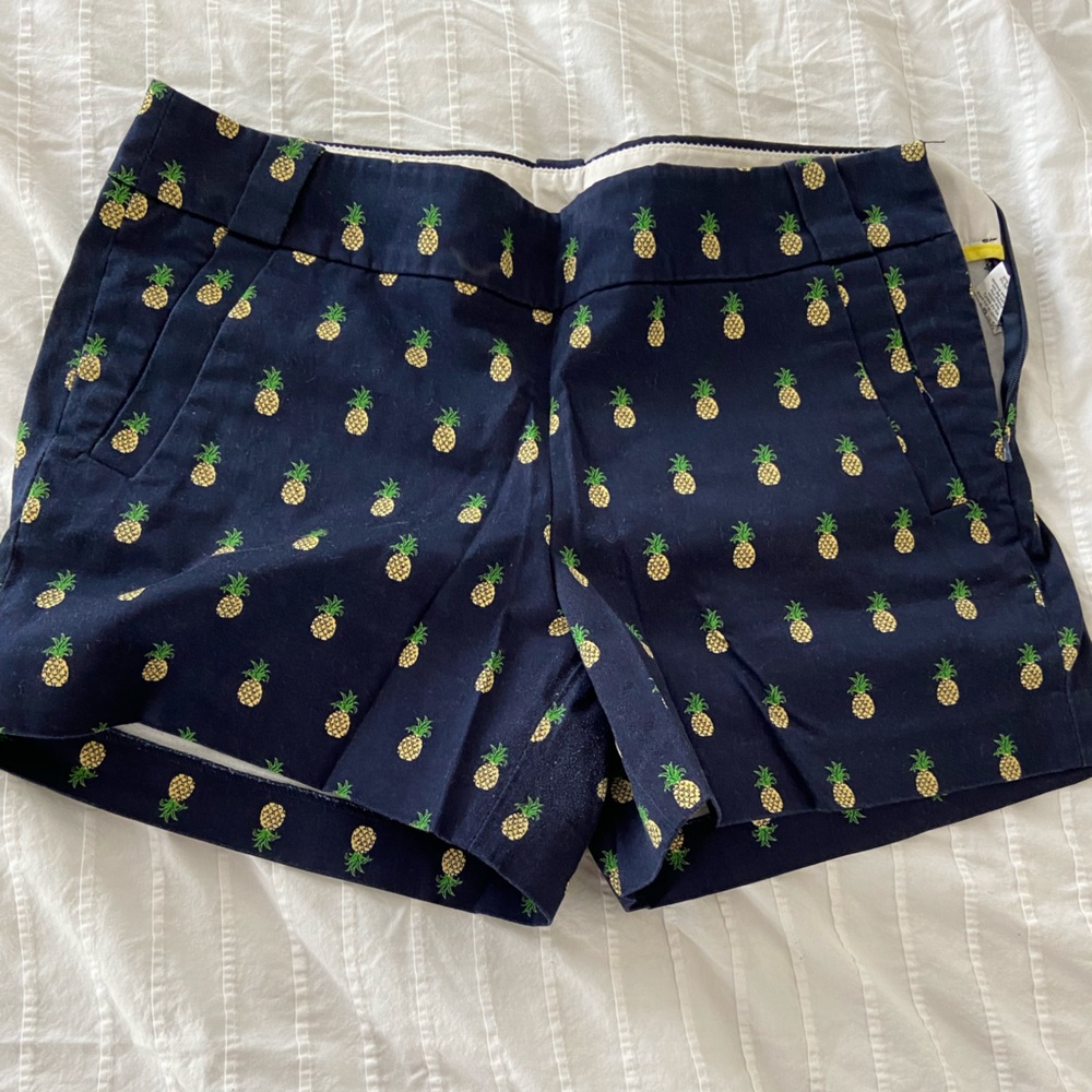 J.Crew Pineapple shorts 4” length
